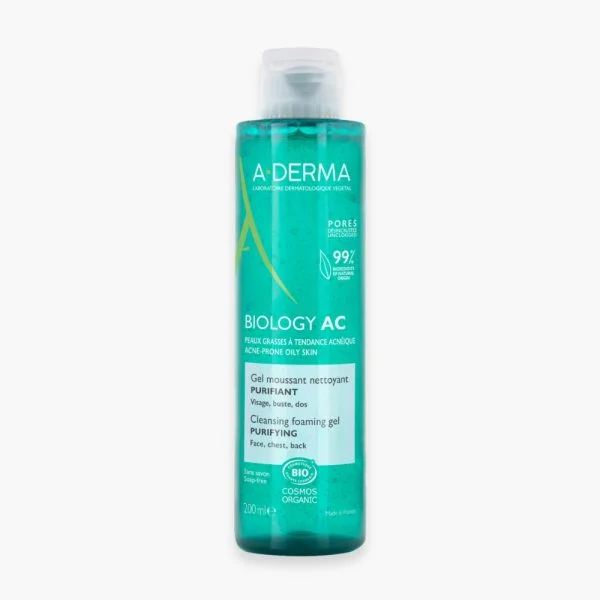 A-Derma Biology-AC Gel Moussant Nettoyant Purifiant 200ml