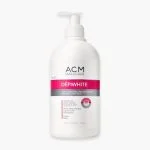 Flacon pompe blanc ACM Dépiwhite lait corporel éclaircissant 500 ml
