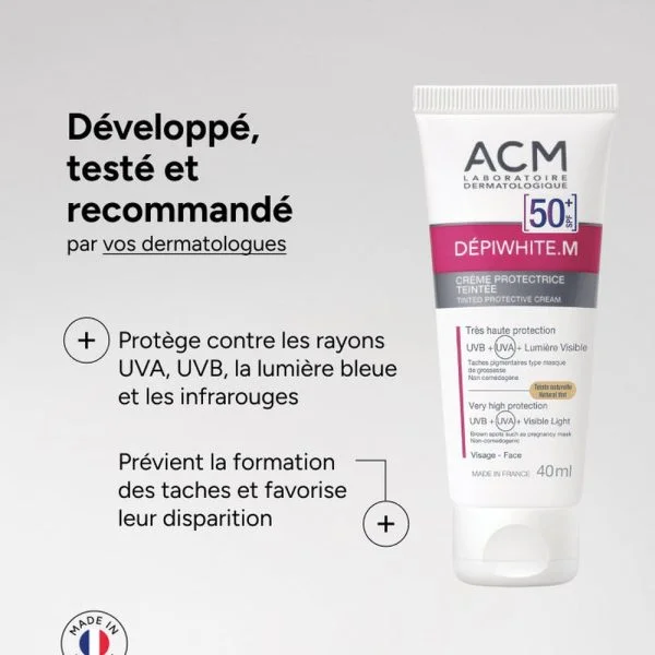ACM Dépiwhite M Teintée Crème Protectrice SPF50+ 40ml – photo 2