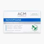 Boîte blanche et bleue ACM Novophane complément alimentaire 60 gélules