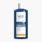 Flacon bleu ACM Novophane shampooing énergisant 200 ml cheveux ternes fragilisés