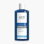 Flacon bleu ACM Novophane shampooing ultra-nutritif 200 ml cheveux secs abîmés