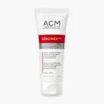 Tube blanc et rouge ACM Sébionex Trio crème apaisante anti-imperfections 40 ml