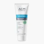 Tube blanc et bleu ACM Sédacalm crème apaisante corps 120 ml