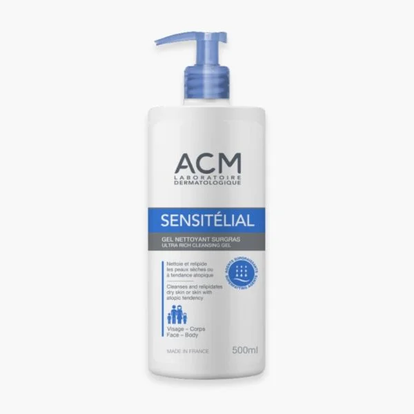 ACM Sensitélial Gel Nettoyant Surgras 500ml