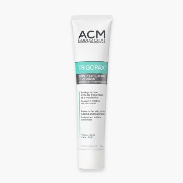 Tube blanc ACM Trigopax soin protecteur et apaisant 30 g