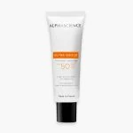 Tube blanc Alphascience Ultra Shield SPF50 protection UV antioxydante