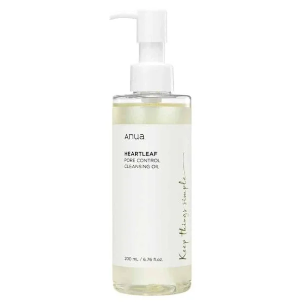 Flacon pompe transparent Anua Heartleaf huile nettoyante 200 ml