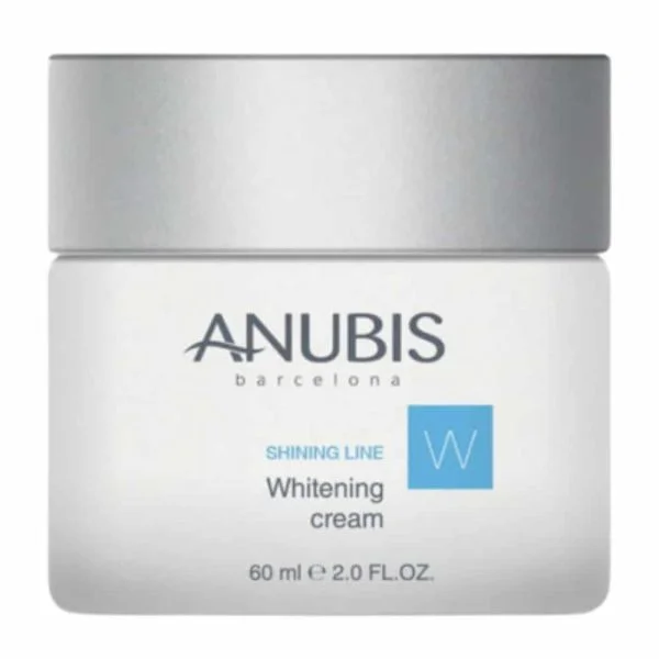 Pot blanc couvercle argenté Anubis Shining Line crème 60 ml
