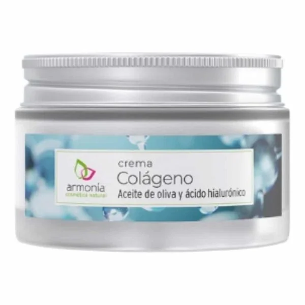 Pot argenté Armonia crème collagène huile d'olive et acide hyaluronique