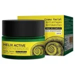Pot vert et étui jaune Armonia Helix Active crème visage anti-rides anti-taches
