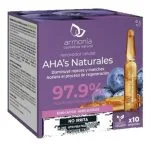 Étui violet Armonia AHA naturels avec ampoule dorée et myrtilles, dix ampoules