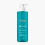 Flacon pompe turquoise Avène Cleanance gel nettoyant 400 ml visage corps