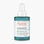 Flacon compte-gouttes turquoise Avène Cleanance sérum exfoliant AHA 30 ml