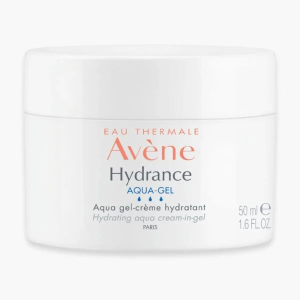 Pot blanc Avène Hydrance Aqua-Gel gel-crème hydratant 50 ml