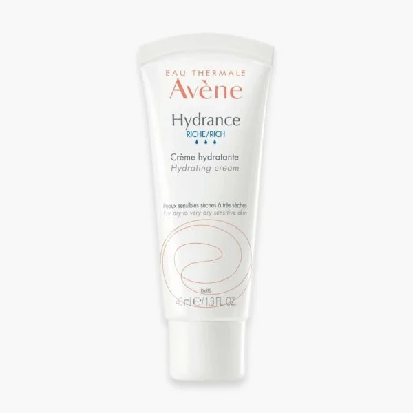 Tube blanc Avène Hydrance Riche crème hydratante visage 40 ml