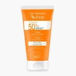 Tube orange Avène crème solaire fini invisible SPF50+ 50 ml