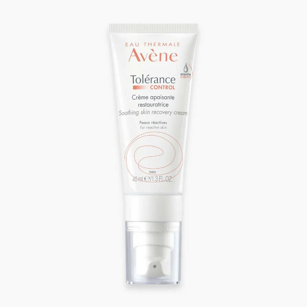 avene-tolerance-control-creme-apaisante-restauratrice-40ml.jpg Tube blanc à pompe Avène Tolérance Control crème apaisante 40 ml