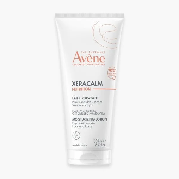 Tube blanc Avène XeraCalm Nutrition lait hydratant 200 ml
