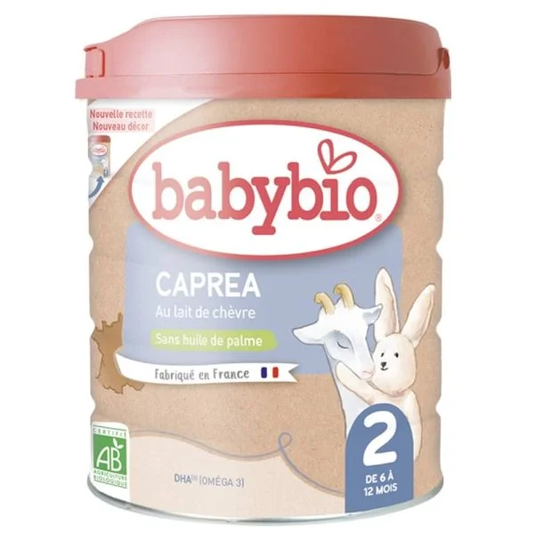 Babybio Caprea 2 Au Lait De Chèvre Sans Huile De Palme 6-12mois Bio 800g