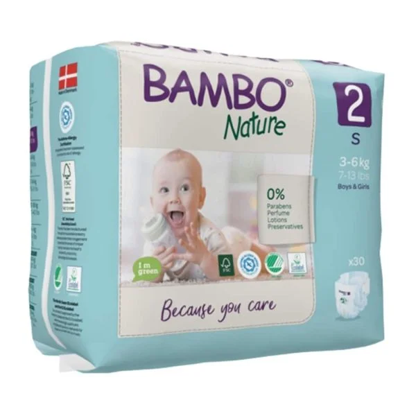 Bambo Nature Couches N°2 S 3-6kg 30u