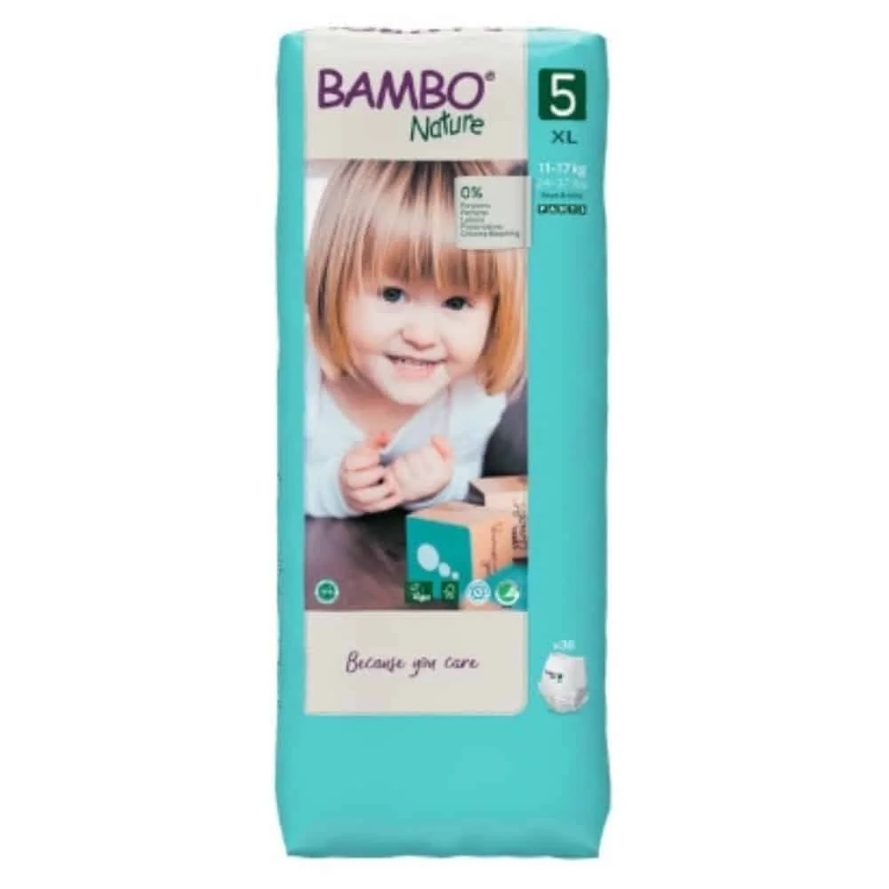 bambo-nature-culottes-dapprentissage-n5-xl-11-17kg-38u.jpg Paquet turquoise Bambo Nature culottes taille 5 XL, enfant souriant