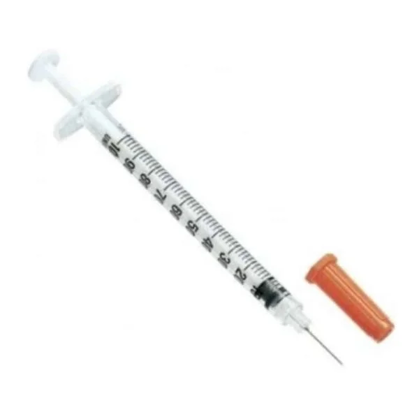 Seringue à insuline BD Micro-Fine Plus 1 ml et capuchon orange