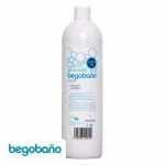 Flacon blanc gel de bain Begobaño pH 5.5 de 1000 ml bulles bleues