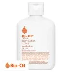 Flacon blanc Bio-Oil lotion hydratante corporelle avec bouchon rabattable