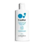 Flacon blanc à inscriptions bleues de shampooing cheveux gras Caditar 150 ml