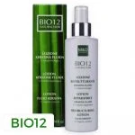 Flacon spray blanc Bio12 lotion réparatrice kératine 200 ml et étui vert