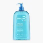 Grand flacon pompe bleu Bioderma Atoderm Gel douche 1 litre