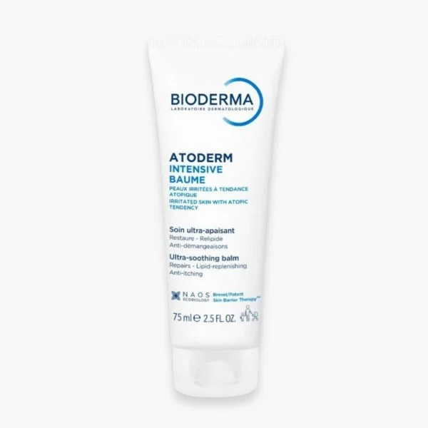 Tube blanc Bioderma Atoderm Intensive Baume soin ultra-apaisant 75 ml