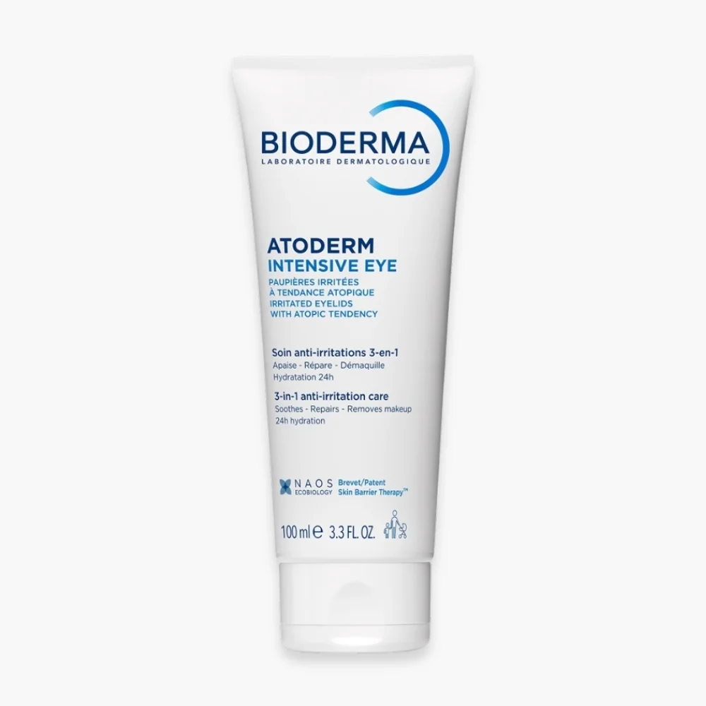 bioderma-atoderm-intensive-eye-soin-anti-irritations-3en1-100ml.jpg Tube blanc Bioderma Atoderm Intensive Eye soin paupières irritées 100 ml