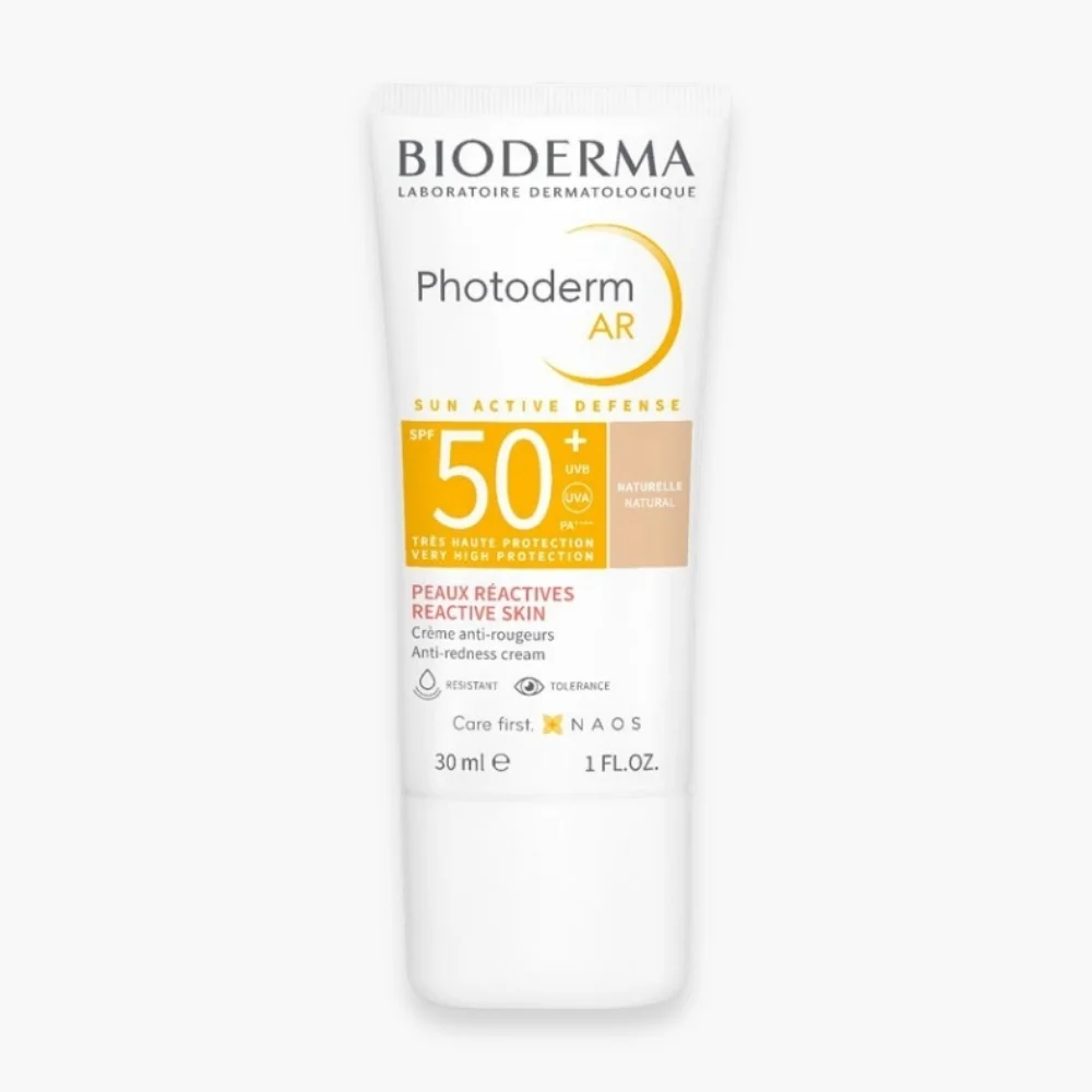 bioderma-photoderm-ar-teintee-naturelle-spf50-30ml.jpg Tube blanc Bioderma Photoderm AR SPF50+ teinte naturelle, 30 ml