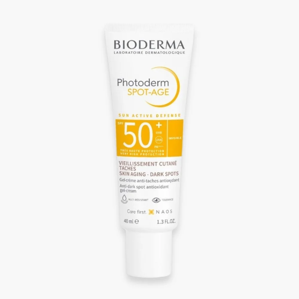 bioderma-photoderm-spot-age-anti-age-anti-taches-spf50-40ml.jpg Tube blanc Bioderma Photoderm Spot-Age SPF50+ gel-crème invisible, 40 ml