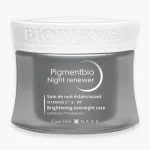 Pot gris Bioderma Pigmentbio Night Renewer, soin de nuit éclaircissant 50 ml