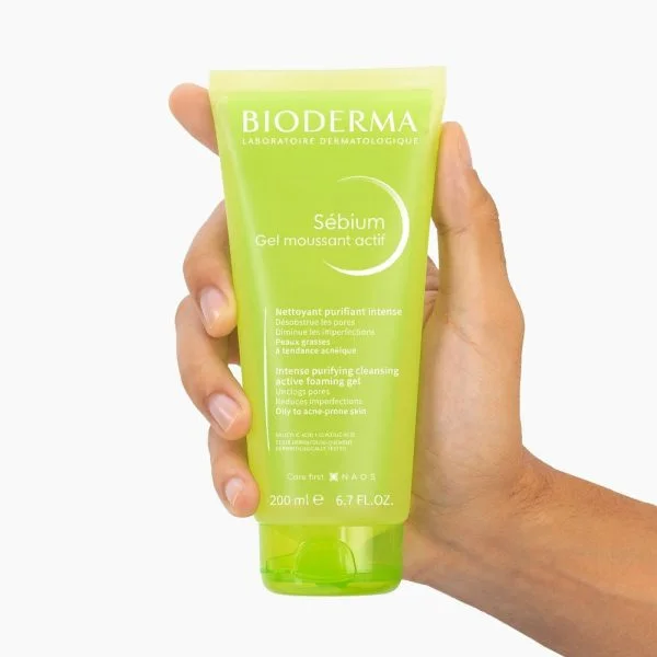 Bioderma Sébium Gel Moussant Actif Nettoyant Purifiant Intense 200ml – photo 2