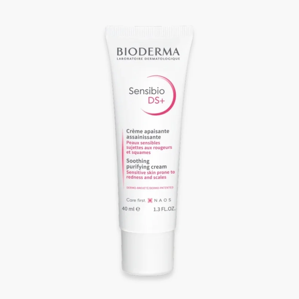 bioderma-sensibio-ds-creme-apaisante-assainissante-40ml.jpg Tube blanc Bioderma Sensibio DS+ crème apaisante assainissante 40 ml