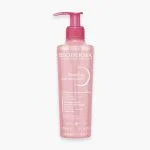 Flacon pompe rose Bioderma Sensibio gel moussant nettoyant micellaire 200 ml