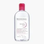 Flacon transparent Bioderma Sensibio H2O, bouchon rose, grand format 500ml