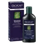 Flacon noir et étui violet Biokap Anticaduta shampooing renforçant 200 ml