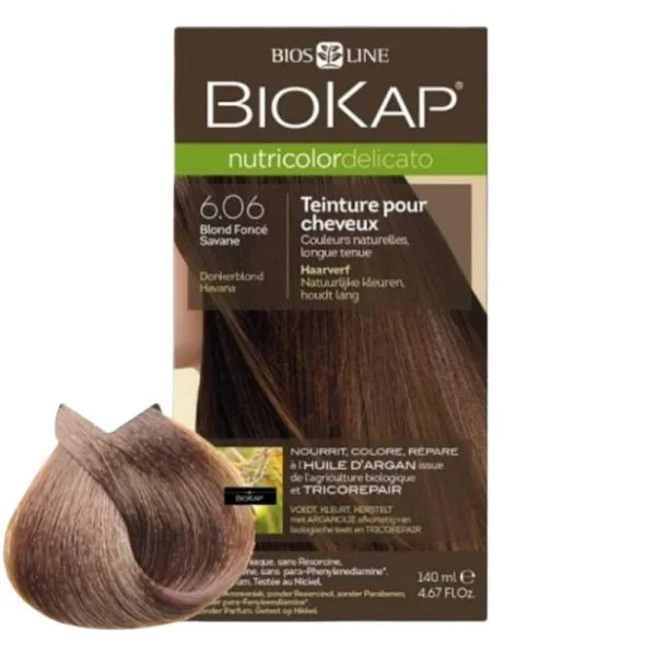 Étui Biokap Nutricolor Delicato 6.06 blond foncé savane 140 ml