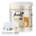 Pots blancs Biokera Natura Fresh Yellow Shot masque étiquette bananes