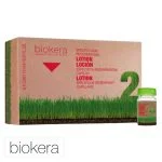 Coffret carton Biokera Natura lotion régénérante avec ampoule bouchon vert