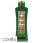 Flacon vert Biokera Natura shampooing spécifique pellicule 300 ml étiquette kraft