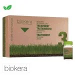 Étui carton Biokera Natura soin intensif cheveux gras et ampoule verte