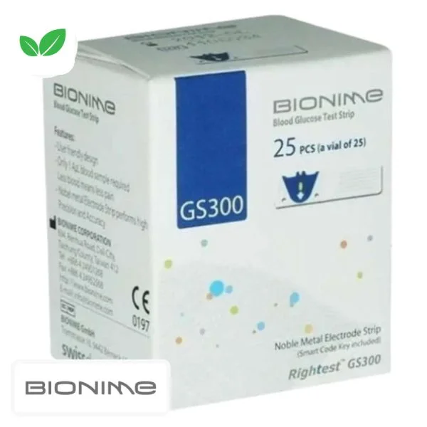Bionime Bandelettes De Test De Glycémie Rightest Gs300 25u