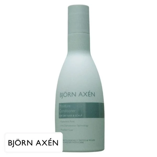 Flacon vert d'eau Björn Axén Moisture Conditioner pour cheveux secs, 250 ml