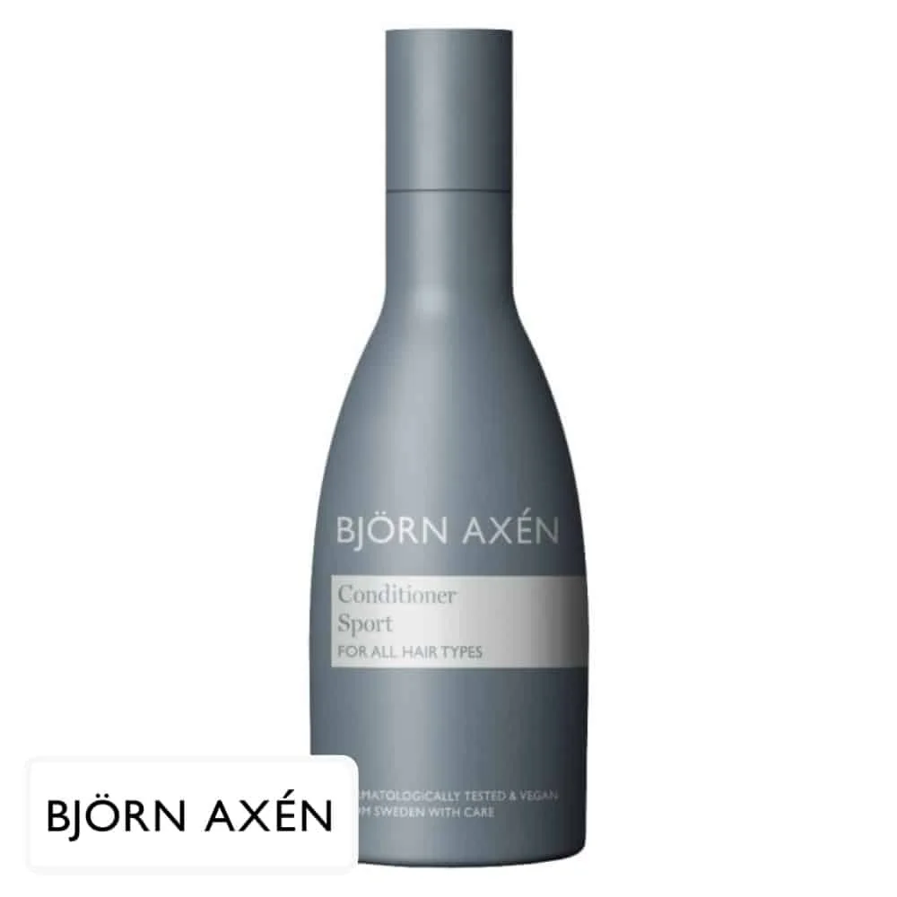 bjorn-axen-apres-shampoing-sport-250ml.jpeg Flacon gris Björn Axén Conditioner Sport pour tous types de cheveux, 250 ml